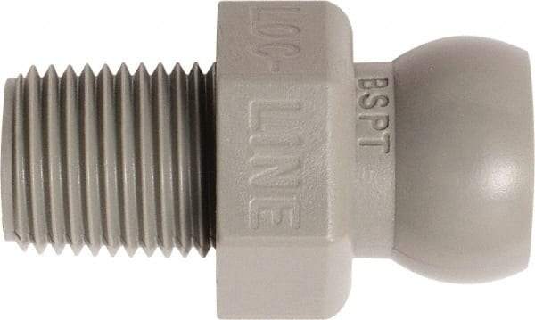 Loc-Line - 50 Piece, 1/8" Hose ID, Male to Female Coolant Hose Connector - 1/8" BSPT, For Loc-Line Modular Hose Systems - Apex Tool & Supply