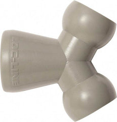 Loc-Line - 1/2" Hose Inside Diam, Coolant Hose Y-Fitting - For Use with Loc-Line Modular Hose System, 20 Pieces - Apex Tool & Supply