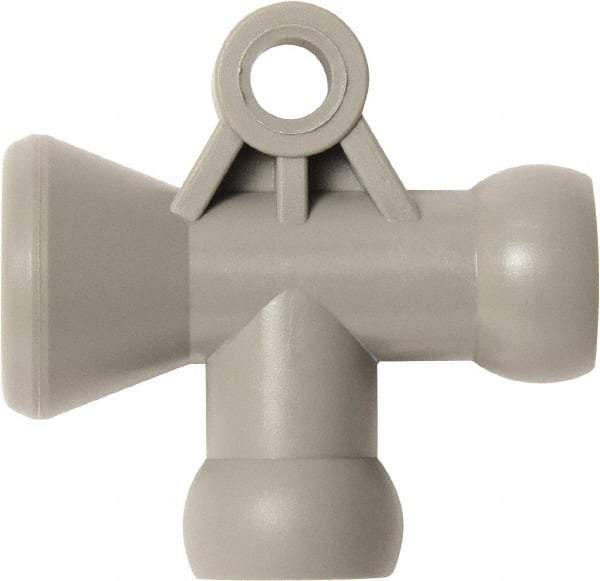 Loc-Line - 1/4" Hose Inside Diam, Coolant Hose T-Fitting - For Use with Loc-Line Modular Hose System, 20 Pieces - Apex Tool & Supply