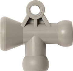 Loc-Line - 1/4" Hose Inside Diam, Coolant Hose T-Fitting - For Use with Loc-Line Modular Hose System, 20 Pieces - Apex Tool & Supply