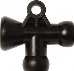 Loc-Line - 1/4" Hose Inside Diam, Coolant Hose T-Fitting - For Use with Loc-Line Modular Hose System, 20 Pieces - Apex Tool & Supply