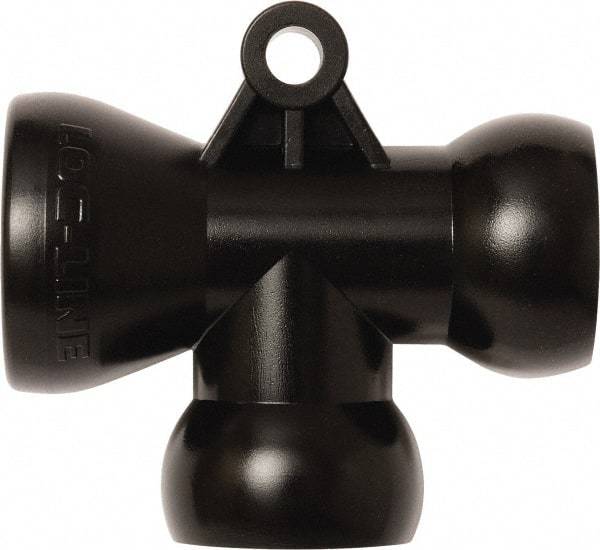 Loc-Line - 1/2" Hose Inside Diam, Coolant Hose T-Fitting - For Use with Loc-Line Modular Hose System, 20 Pieces - Apex Tool & Supply
