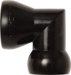 Loc-Line - 1/2" Hose Inside Diam, Coolant Hose Elbow - For Use with Loc-Line Modular Hose System, 20 Pieces - Apex Tool & Supply