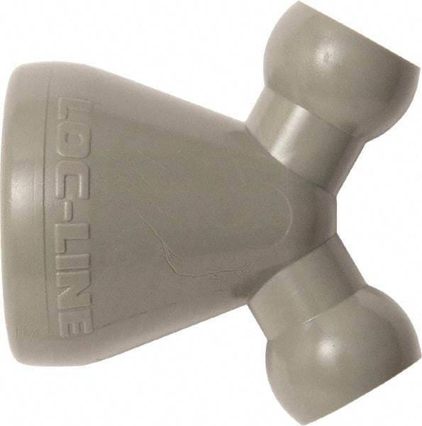 Loc-Line - 1/4" Hose Inside Diam, Coolant Hose Y-Reducer - For Use with Loc-Line Modular Hose System, 20 Pieces - Apex Tool & Supply