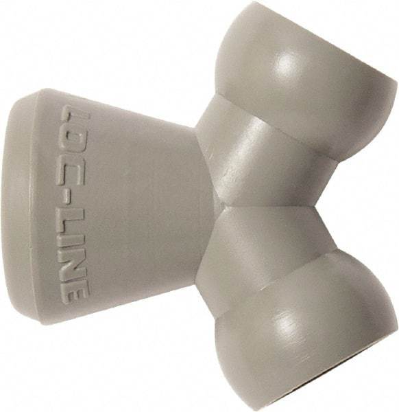Loc-Line - 1/4" Hose Inside Diam, Coolant Hose Y-Fitting - For Use with Loc-Line Modular Hose System, 20 Pieces - Apex Tool & Supply