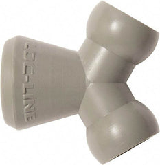 Loc-Line - 1/4" Hose Inside Diam, Coolant Hose Y-Fitting - For Use with Loc-Line Modular Hose System, 20 Pieces - Apex Tool & Supply