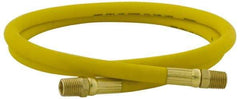 PRO-SOURCE - 1/2" ID x 3/4" OD 100' Long Multipurpose Air Hose - MNPT x MNPT Ends, 300 Working psi, 23 to 150°F, 1/2" Fitting, Yellow - Apex Tool & Supply