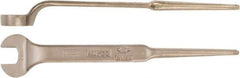 Ampco - 17mm Nonsparking Standard Spud Handle Open End Wrench - Single End, Plain Finish - Apex Tool & Supply
