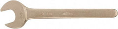 Ampco - 29mm Nonsparking Standard Open End Wrench - Single End, Plain Finish - Apex Tool & Supply