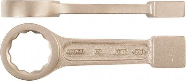 Ampco - 150mm 12 Point Striking Box Wrench - Single End, Aluminum Bronze, Plain Finish - Apex Tool & Supply