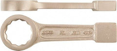 Ampco - 110mm 12 Point Striking Box Wrench - Single End, Aluminum Bronze, Plain Finish - Apex Tool & Supply