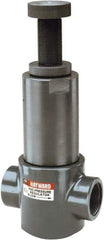 Hayward - 3/4" Pipe, Threaded Ends, PVC Pressure Regulating Valve - FPM Seal, 5 to 75 psi - Apex Tool & Supply