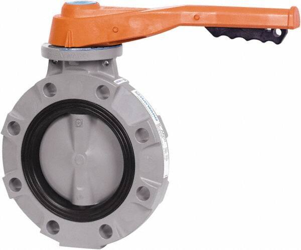 Hayward - 4" Pipe, Wafer Butterfly Valve - Lever Handle, ASTM D1784 Cell Class 23447 CPVC Body, EPDM Seat, 150 WOG, CPVC Disc, Stainless Steel Stem - Apex Tool & Supply
