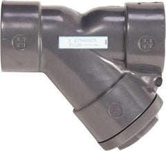 Hayward - 2" Pipe, Threaded Ends, PVC Y-Strainer - 150 psi Pressure Rating - Apex Tool & Supply