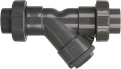 Hayward - 1/2" Pipe, True Union Threaded Ends, PVC Y-Strainer - 150 psi Pressure Rating - Apex Tool & Supply