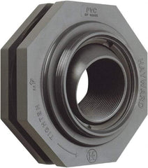 Hayward - 2" PVC Plastic Pipe Self-Aligning Bulkhead Fitting - Schedule 80, Thread x Thread End Connections - Apex Tool & Supply