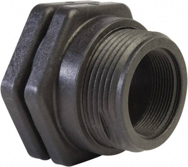Hayward - 1/2" Polypropylene Plastic Pipe Bulkhead Tank Adapter - Schedule 80, Thread x Thread End Connections - Apex Tool & Supply