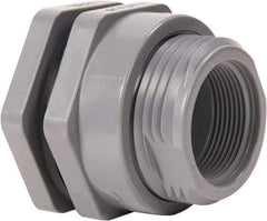 Hayward - 1" CPVC Plastic Pipe Bulkhead Tank Adapter - Schedule 80, Socket x Thread End Connections - Apex Tool & Supply