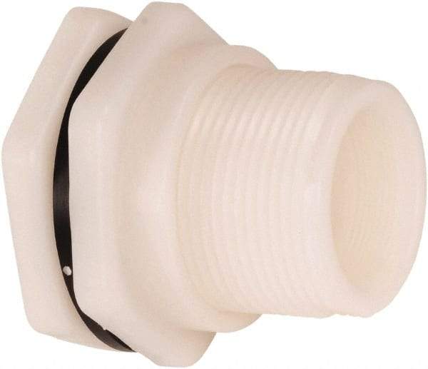 Hayward - 3/4" Polypropylene Plastic Pipe Bulkhead Tank Adapter - Schedule 80, Thread x Thread End Connections - Apex Tool & Supply