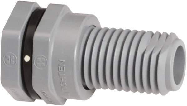 Hayward - 1/2" CPVC Plastic Pipe Bulkhead Tank Adapter - Schedule 80, Thread x Thread End Connections - Apex Tool & Supply