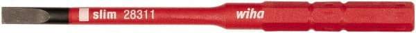 Wiha - 3mm Blade, 15/64" Drive Slotted Screwdriver Bit - 2-61/64" OAL - Apex Tool & Supply