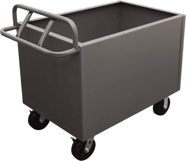 Durham - 2,000 Lb Load Capacity, Steel Box Truck - 36" Wide x 24" Long x 29-1/2" High, Gray - Apex Tool & Supply
