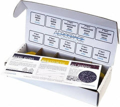 Made in USA - 50 Piece, 60, 80, 120 Grit, 2" Disc Diam, Abrasive Disc Kit - Coated & Nonwoven, Extra Coarse, Medium/Very Fine Grade, Various Abrasive Materials - Apex Tool & Supply