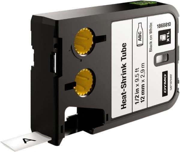 Dymo - 97" Long, 3:1, Polyolefin Heat Shrink Electrical Tubing - White - Apex Tool & Supply