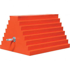 Checkers - Wheel Chocks Width (Inch): 8 Height (Inch): 6 - Apex Tool & Supply