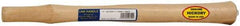 Made in USA - 16" Long Replacement Handle for Blacksmith Hammers - 1" Eye Length x 3/4" Eye Width, Hickory, 3 to 4 Lb Capacity, Material Grade Type A - Apex Tool & Supply