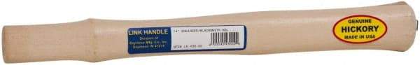 Made in USA - 14" Long Replacement Handle for Blacksmith Hammers - 1-3/16" Eye Length x 11/16" Eye Width, Hickory, Material Grade Type A - Apex Tool & Supply