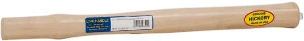 Made in USA - 18" Long Replacement Handle for Blacksmith Hammers - 1-1/4" Eye Length x 1" Eye Width, Hickory, Material Grade Type A - Apex Tool & Supply