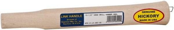 Made in USA - 10-1/2" Long Replacement Handle for Sledge Hammers - 1" Eye Length x 3/4" Eye Width, Hickory, 2 to 4 Lb Capacity, Material Grade Type A - Apex Tool & Supply