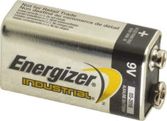 Energizer - Size 9V, Alkaline, 72 Pack, Standard Battery - 9 Volts, Miniature Snap Terminal, 6LR61, ANSI, IEC Regulated - Apex Tool & Supply