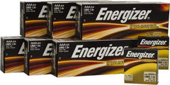 Energizer - Size AAA, Alkaline, 144 Pack, Standard Battery - 1.5 Volts, Button Tab Terminal, LR03, ANSI, IEC Regulated - Apex Tool & Supply