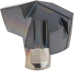 Iscar - Series ICM, 23.01mm Diam Grade IC908 140° Replaceable Drill Tip - Carbide, TiAlN Finish, 23 Seat Size - Apex Tool & Supply