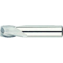 3/8 Dia. x 2 Overall Length 2-Flute Square End Solid Carbide SE End Mill-Round Shank-Center Cut-TiAlN - Apex Tool & Supply