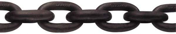 CM - 1-1/4" Welded Alloy Chain - 72,300 Lb Capacity, Grade 80, 90' Long, Alloy Steel, Self-Colored Finish - Apex Tool & Supply