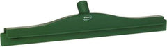 Vikan - 20" Rubber Blade Floor Squeegee - Double Edge, Green, Plastic Holder - Apex Tool & Supply