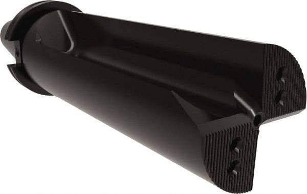 Allied Machine and Engineering - 9" Max Drill Depth, 2.5xD, 3.4" Diam, Indexable Insert Drill - 3 Inserts, CAT50 Taper Shank - Apex Tool & Supply