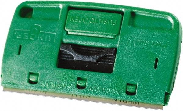 Unger - Stiff Carbon Steel 2-Edge Scraper - 4" Blade Length, Straight Handle - Apex Tool & Supply