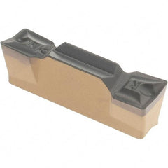 Iscar - 5004HFPR Grade IC8250, 5mm Cutting Width Carbide Grooving Insert - 2.5mm Max Depth of Cut, Right Hand, 0.4mm Corner Radius, TiCN/Al2O3/TiN Finish - Apex Tool & Supply