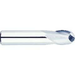 1/2" Dia. - 2-1/2" OAL - Solid CBD - Bright - Ball Nose SE EM - 2 FL - Apex Tool & Supply