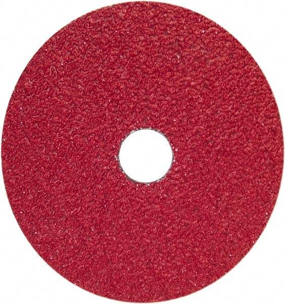 Norton - 9-1/8" Diam 7/8" Hole 50 Grit Fiber Disc - Coarse Grade, Ceramic Alumina - Apex Tool & Supply