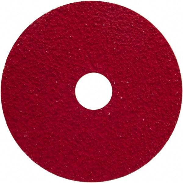 Norton - 4-1/2" Diam 7/8" Hole 24 Grit Fiber Disc - Very Coarse Grade, Ceramic Alumina - Apex Tool & Supply