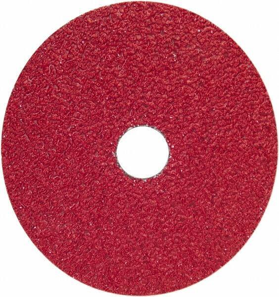 Norton - 5" Diam 7/8" Hole 50 Grit Fiber Disc - Coarse Grade, Ceramic Alumina - Apex Tool & Supply