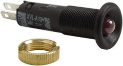 Schneider Electric - 24 V Red Lens LED Pilot Light - Quick Connect Tag Connector, 12mm Wide - Apex Tool & Supply