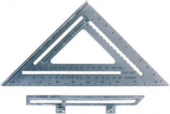 SAVAGE by SWANSON - 12" Blade Length x 12" Base Length, Aluminum Rafter Square - 1/4" Graduation - Apex Tool & Supply