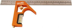 SAVAGE by SWANSON - 2 Piece, 12" Combination Square Set - 1/32" (English/Metric) Graduation, Steel Blade, Aluminum Square Head - Apex Tool & Supply