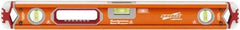 SAVAGE by SWANSON - Magnetic 24" Long 3 Vial Box Beam Level - Aluminum, Orange - Apex Tool & Supply
